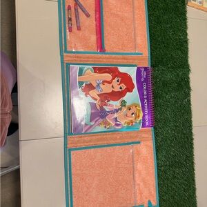 Disney Princess Coloring Activity Book travel carrying case